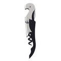 TrueTap Black Soft-Touch Double Hinged Corkscrew